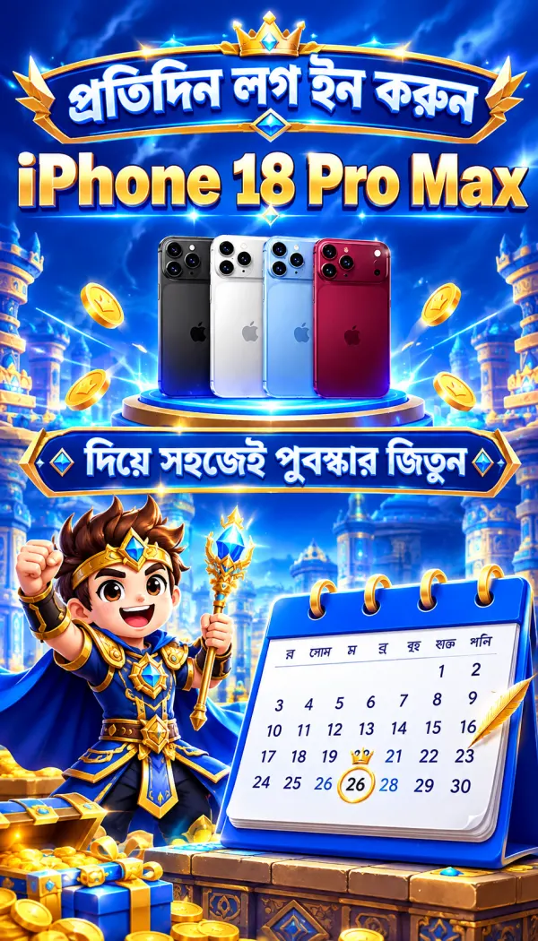 দৈনিক লগইন পুরস্কার ও ক্যালেন্ডার